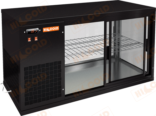 Настольная холодильная витрина HICOLD VRL 1100 L Black